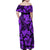 Polynesian Matching Tropical Outfits For Couples Purple LT6
