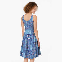 Federated States of Micronesia Merry Christmas Midi Dress Pacific Patchwork Xmas Vibes LT9 - Polynesian Pride