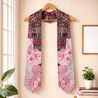 Fiji Graduation Stole Masi Tapa Pattern Red