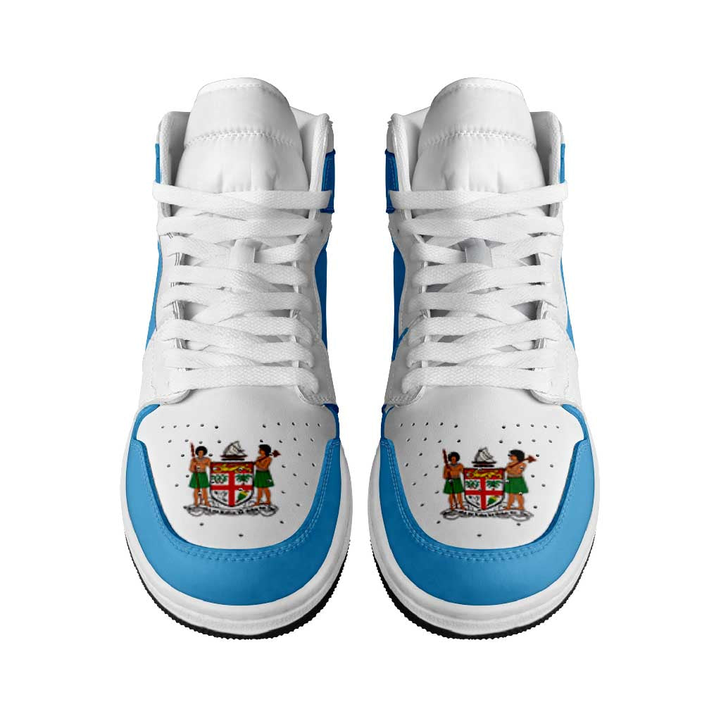 Fiji High Sneakers AJ1 Coat Of Arms Flag Inspired LT05 - Polynesian Pride