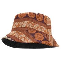 Fiji Marau na Kerisimasi Bucket Hat Gold Tapa Masi Inspired Christmas LT9 One Size Gold - Polynesian Pride