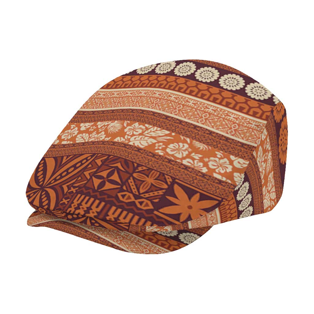 Fiji Marau na Kerisimasi Jeff Hat Gold Tapa Masi Inspired Christmas - Polynesian Pride