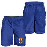 Fijian Football Shorts for Men Tapa Pattern and Shark Tribal LT03 - Polynesian Pride