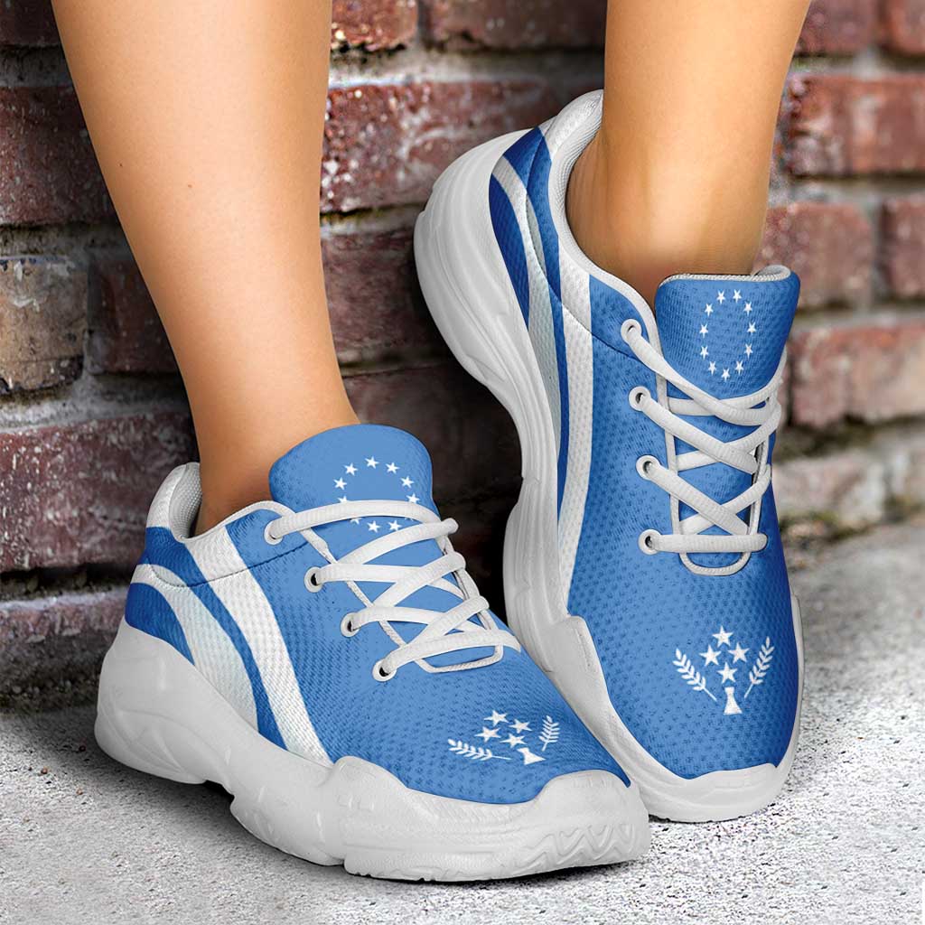 FSM Kosrae Chunky Sneakers Flag-Inspired Curve Style