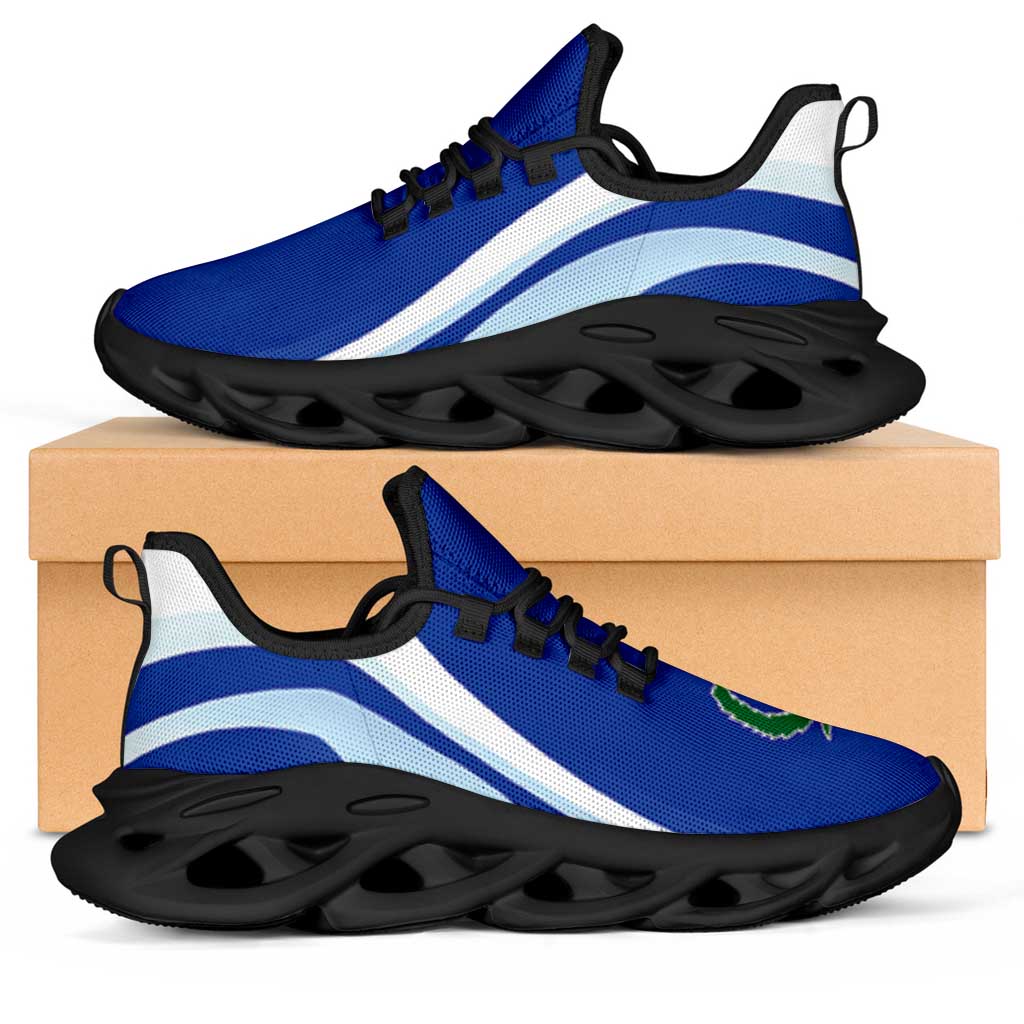 FSM Pohnpei Clunky Sneakers Flag-Inspired Curve Style