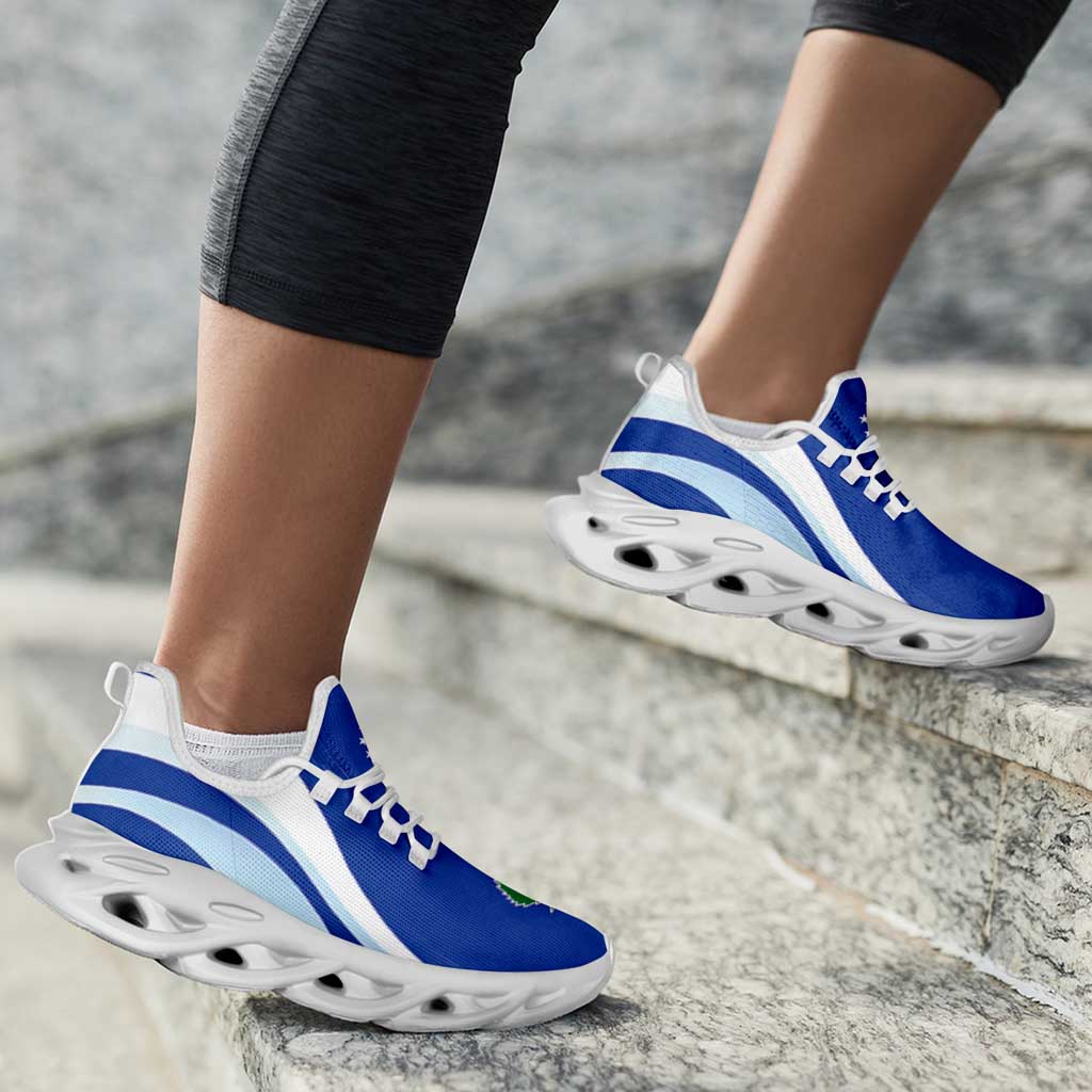 FSM Pohnpei Clunky Sneakers Flag-Inspired Curve Style