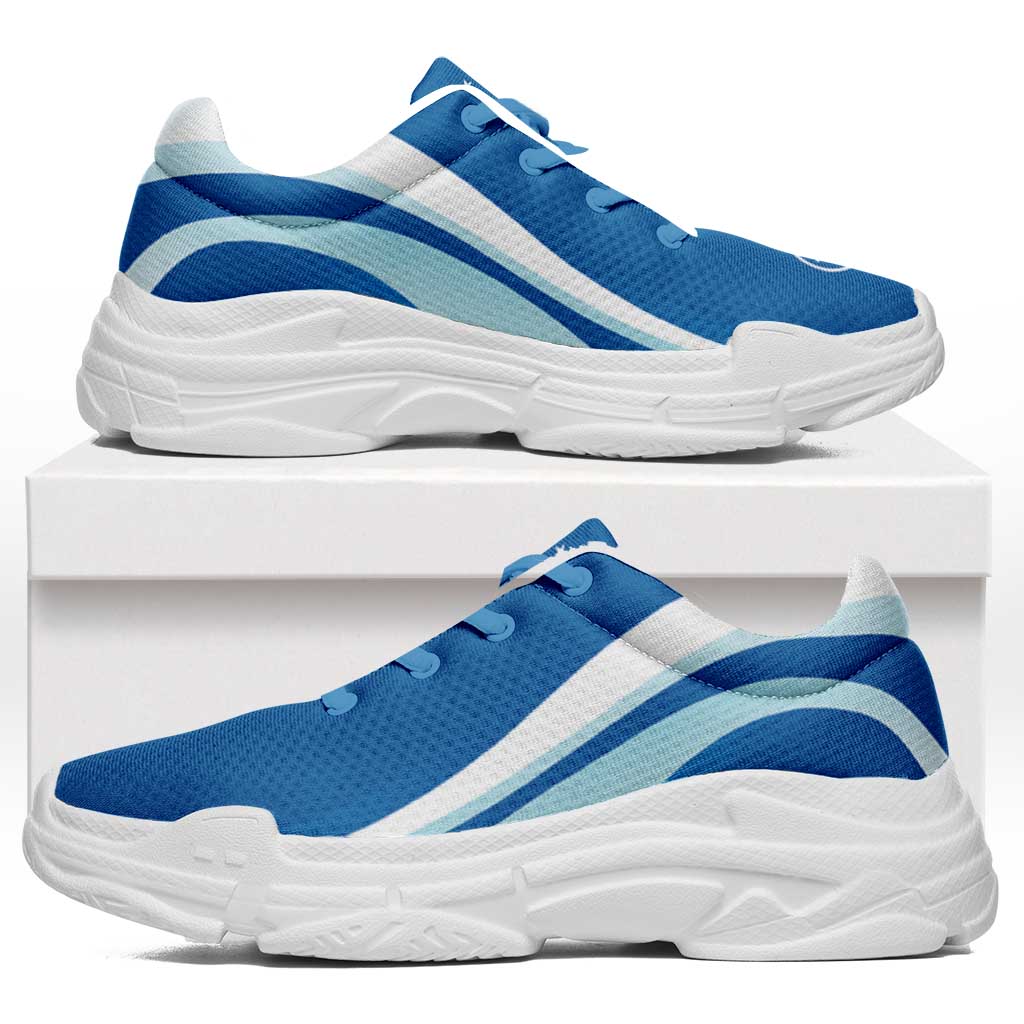 FSM Yap Chunky Sneakers Flag-Inspired Curve Style