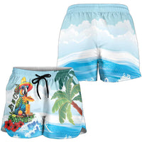 Funny Parrot Margarita Five O'clock Somewhere Shorts for Women LT9 - Polynesian Pride