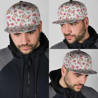 Gray Paniolo Palaka Hawaiian Cowgirl Christmas Snapback Cap LT9 - Polynesian Pride