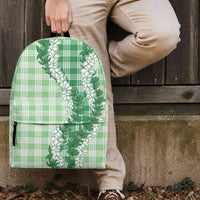 Green Hawaii Palaka Backpack Hawaiian Honohono Lei LT05 - Polynesian Pride