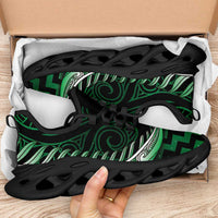 Green Matariki New Zealand Clunky Sneakers Maori Poutama Galaxy Vibes
