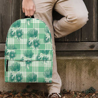 Green Palaka Hawaii Backpack Hawaiian Lehua Blossoms LT05 - Polynesian Pride