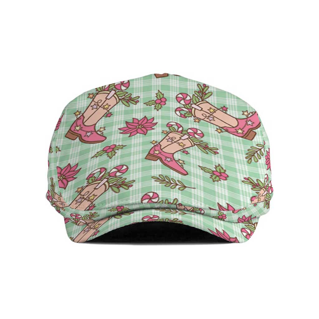 Green Paniolo Palaka Hawaiian Cowgirl Christmas Jeff Hat - Polynesian Pride