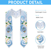 Guam Chamorro Graduation Stole Guasali Flowers Curves Style