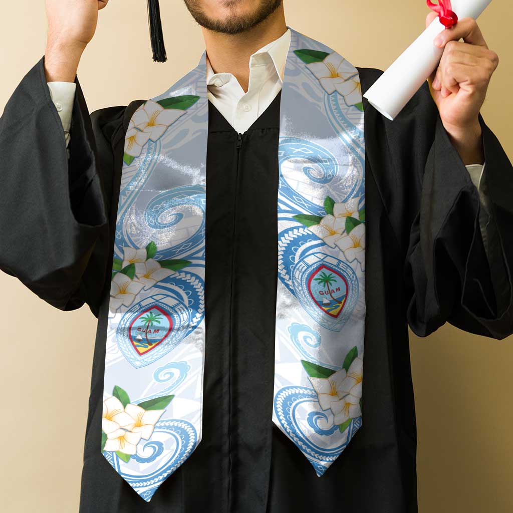 Guam Chamorro Graduation Stole Guasali Flowers Curves Style