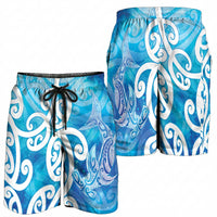 Hammerhead Shark Tattoo New Zealand Shorts for Men Maori Galaxy Mangopare Pattern LT14 - Polynesian Pride