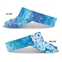 Hammerhead Shark Tattoo New Zealand Sun Visor Cap Maori Galaxy Mangopare Pattern LT14 - Polynesian Pride