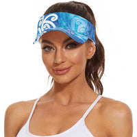 Hammerhead Shark Tattoo New Zealand Sun Visor Cap Maori Galaxy Mangopare Pattern LT14 - Polynesian Pride
