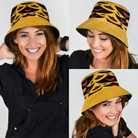 Hawaii Ahu Ula Inspired Bucket Hat Yellow Version