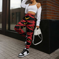 Hawaii Ahu Ula Inspired Jogger Pants Red Version LT05 - Polynesian Pride