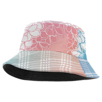 Hawaii Aloha Plumeria Lei Pastel Candy Palaka Bucket Hat LT7 One Size Pastel - Polynesian Pride