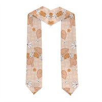 Hawaii Anthurium Tiare Pikake Lei Graduation Stole Alani Lauhala Art Pattern