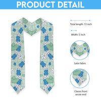 Hawaii Anthurium Tiare Pikake Lei Graduation Stole Omaomao Lauhala Art Pattern