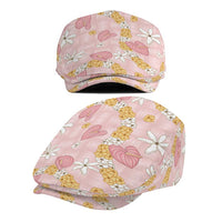 Hawaii Anthurium Tiare Pikake Lei Jeff Hat Akala Lauhala Art Pattern