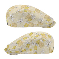 Hawaii Anthurium Tiare Pikake Lei Jeff Hat Melemele Lauhala Art Pattern