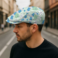 Hawaii Anthurium Tiare Pikake Lei Jeff Hat Omaomao Lauhala Art Pattern