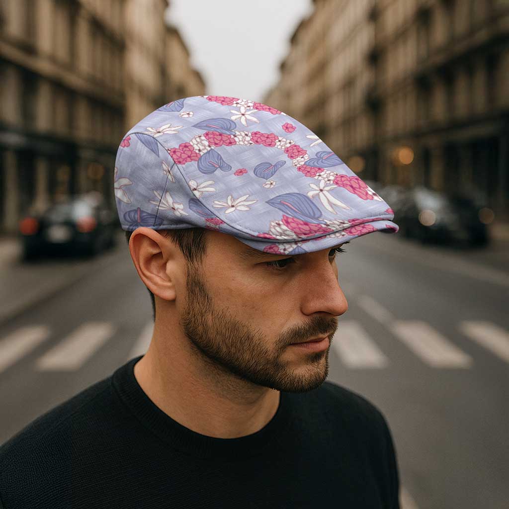 Hawaii Anthurium Tiare Pikake Lei Jeff Hat Poni Lauhala Art Pattern