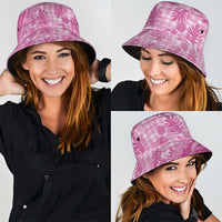Hawaii Breadfruit Palaka Bucket Hat Omaomao Ulaula Maile Lei - Polynesian Pride