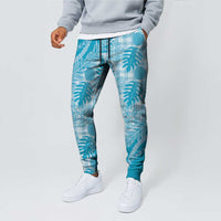 Hawaii Breadfruit Palaka Jogger Pants Polu Maile Lei - Polynesian Pride