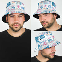 Hawaii Coastal Summer Postcard Bucket Hat LT01 - Polynesian Pride