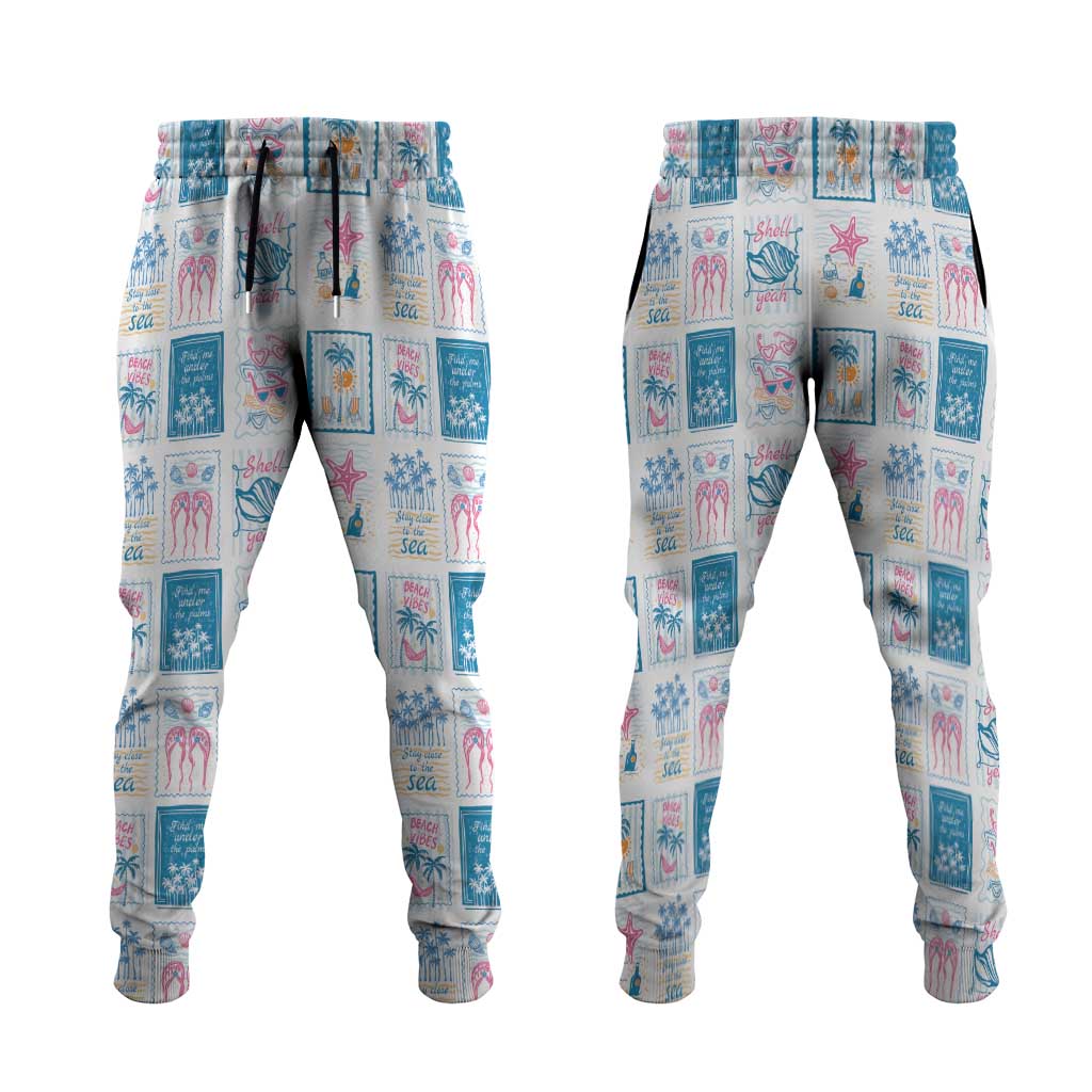 Hawaii Coastal Summer Postcard Jogger Pants LT01 Multicolor - Polynesian Pride