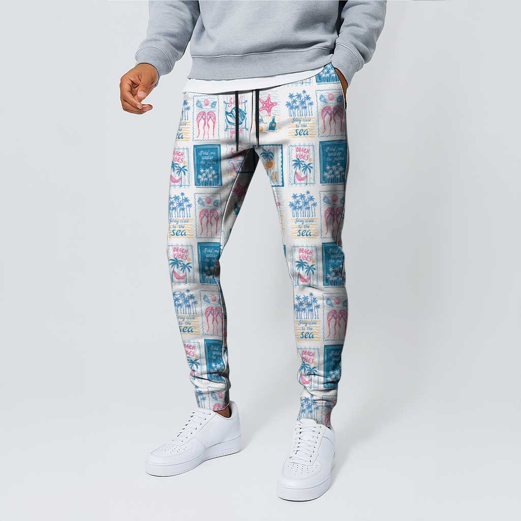 Hawaii Coastal Summer Postcard Jogger Pants LT01 - Polynesian Pride