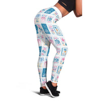 Hawaii Coastal Summer Postcard Leggings LT01 - Polynesian Pride