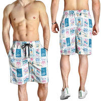 Hawaii Coastal Summer Postcard Shorts for Men LT01 - Polynesian Pride