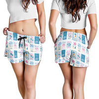 Hawaii Coastal Summer Postcard Shorts for Women LT01 - Polynesian Pride