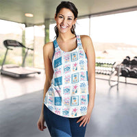 Hawaii Coastal Summer Postcard Women Racerback Tank LT01 - Polynesian Pride