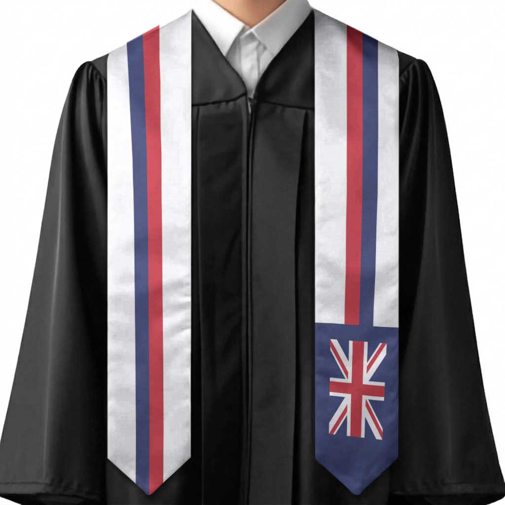 Hawaii Graduation Stole Hawaiian Flag Simple Style
