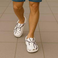 Hawaii Maile Lei Clogs Shoes Aloha The Grey Color