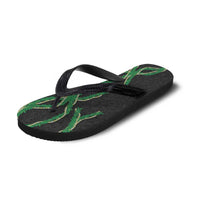Hawaii Maile Lei Flip Flops Aloha Black Color