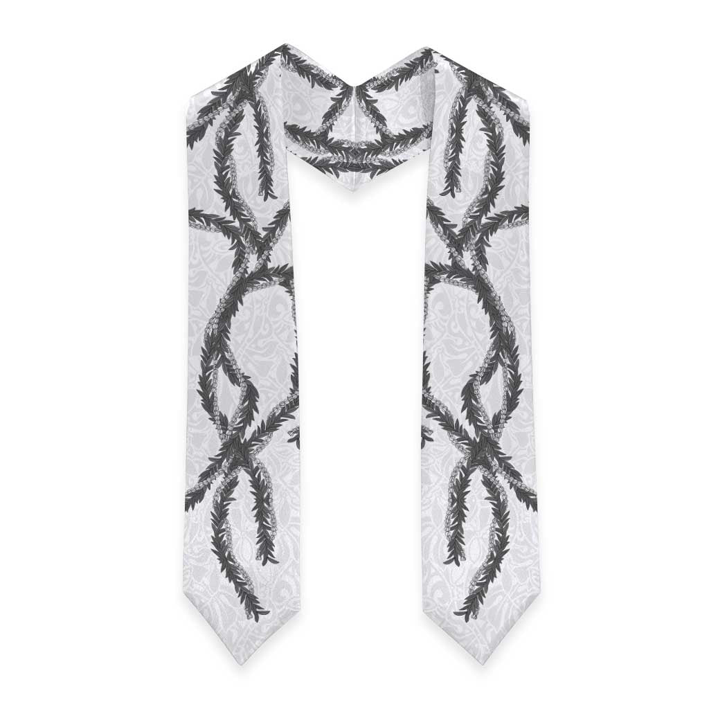 Hawaii Maile Lei Graduation Stole Aloha The Grey Color