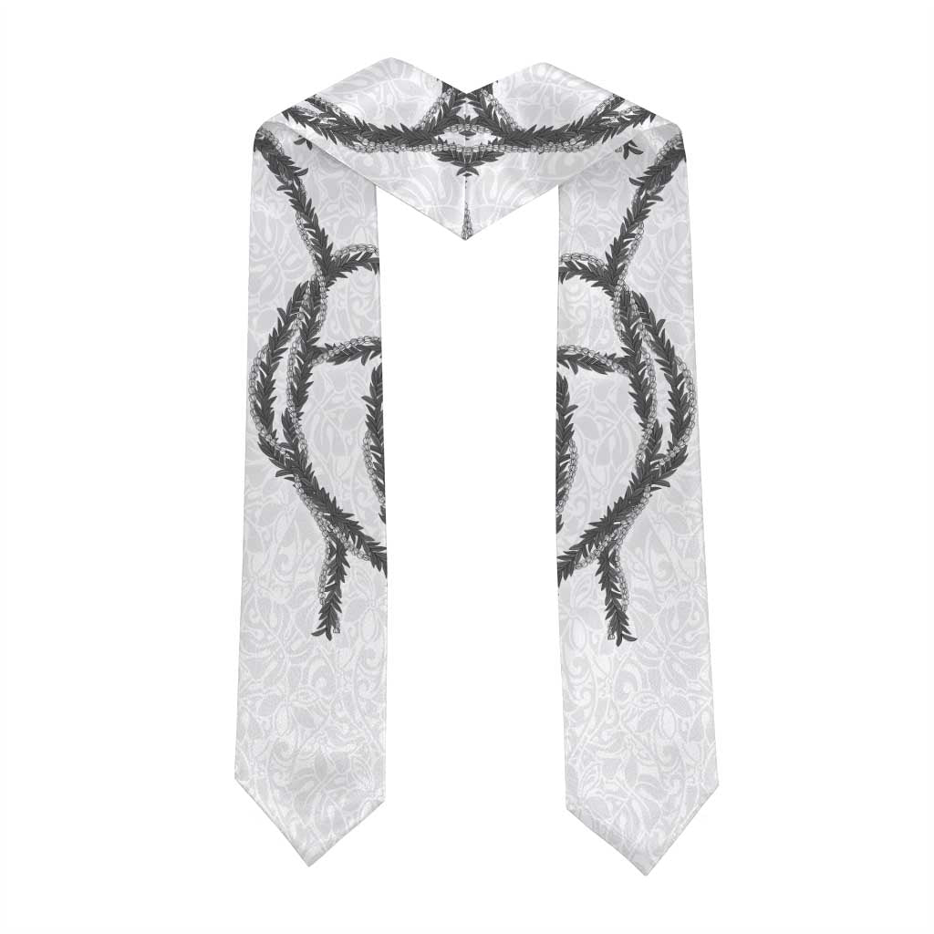 Hawaii Maile Lei Graduation Stole Aloha The Grey Color