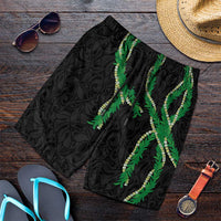 Hawaii Maile Lei Shorts for Men Aloha Black Color LT03 Black - Polynesian Pride