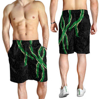 Hawaii Maile Lei Shorts for Men Aloha Black Color LT03 - Polynesian Pride