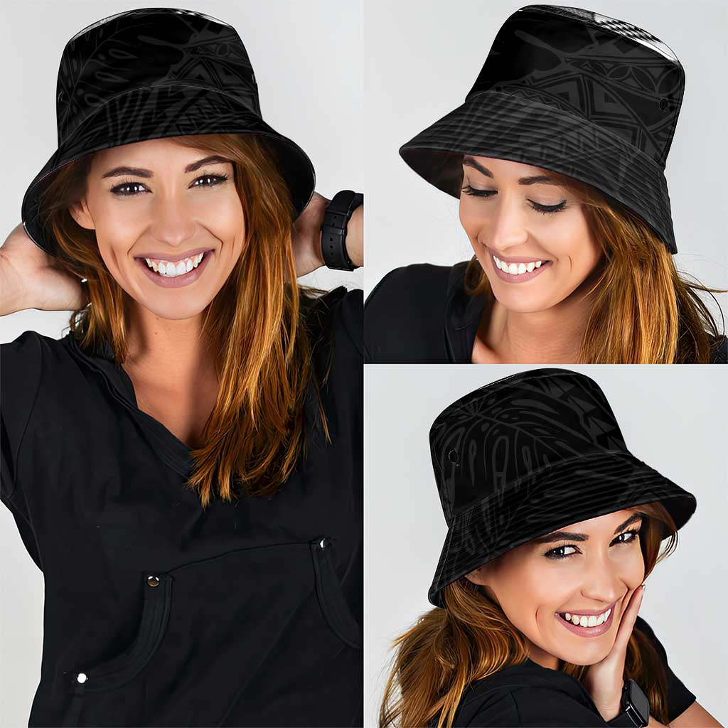 Hawaii Map Flag Spirit Bucket Hat Flag Polynesian Pattern