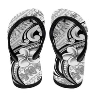 Hawaii Plumeria Lokelani Pikake Lei Flip Flops Ele'ele Polynesian Tattoo LT9 - Polynesian Pride