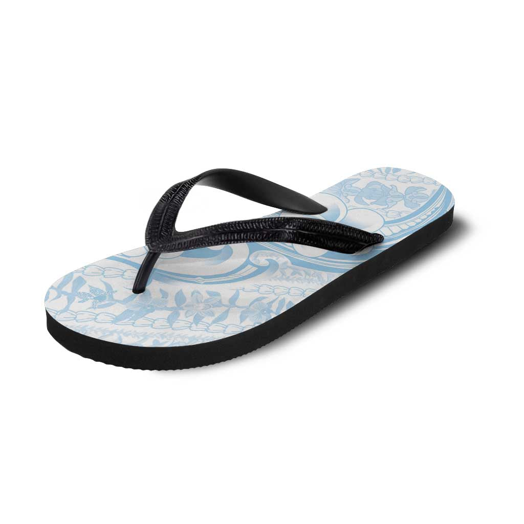 Hawaii Plumeria Lokelani Pikake Lei Flip Flops Uliuli Polynesian Tattoo LT9 - Polynesian Pride